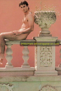 POSTCARD / Glenn Morrissey nude on balcony