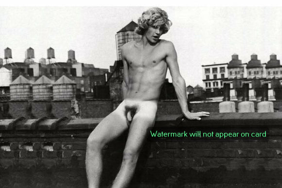 POSTCARD / Heinrich nude on rooftops