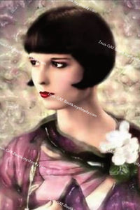 POSTCARD / Louise Brooks, magnolia dress