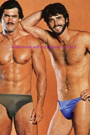 POSTCARD / Gordon Grant + Bill Cable in swimsuits