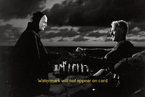 POSTCARD / The Seventh Seal, 1957 / Ingmar Bergman / Max Von Sydow / Bengt Ekerot