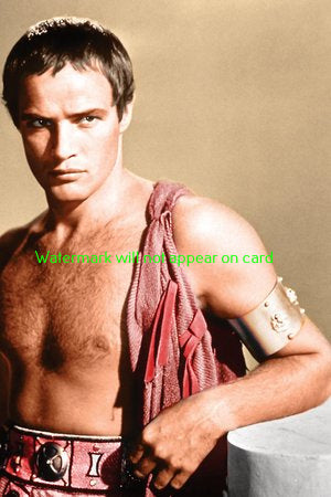 POSTCARD / Marlon Brando as Marc Anthony / Julius Caesar, 1953