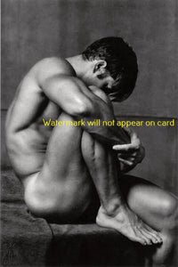 POSTCARD / Sitting nude man