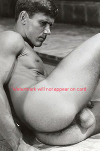 POSTCARD / Bob Bishop nude from side