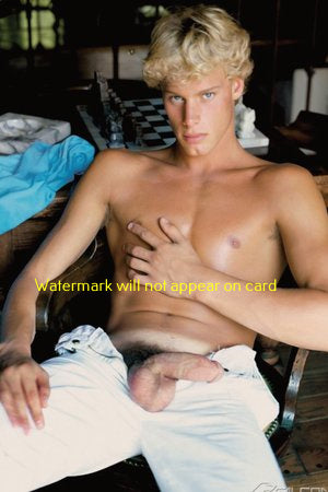 POSTCARD / Kurt Marshall nude in white pants