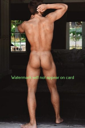 POSTCARD / Brian nude buttocks from back