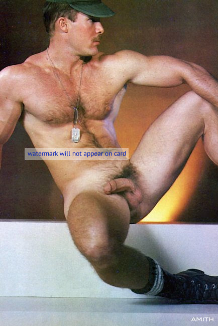 POSTCARD / Butch Barnes nude soldier