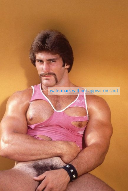 POSTCARD / Byron Hawkwood in pink tank top