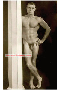 POSTCARD / Don Deckman nude + white column