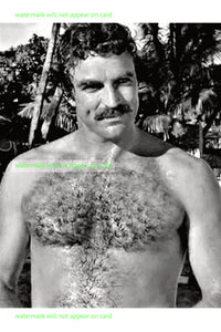 POSTCARD / Tom Selleck nude torso