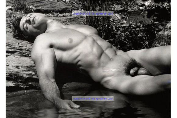 POSTCARD / Nude male in river