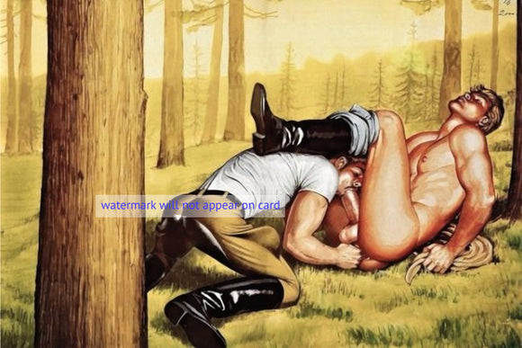 POSTCARD / Tom of Finland / Exploring nature