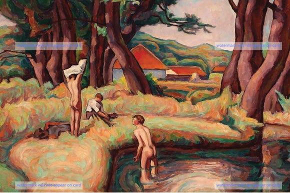POSTCARD / RESSU Camille / Three nude bathers, 1920's