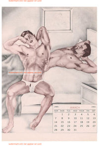 POSTCARD / Calendar Men / March 1965