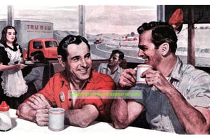 POSTCARD / Truckers coffee break