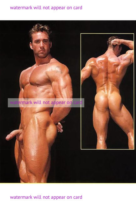 POSTCARD / Billy Herrington nude front & back