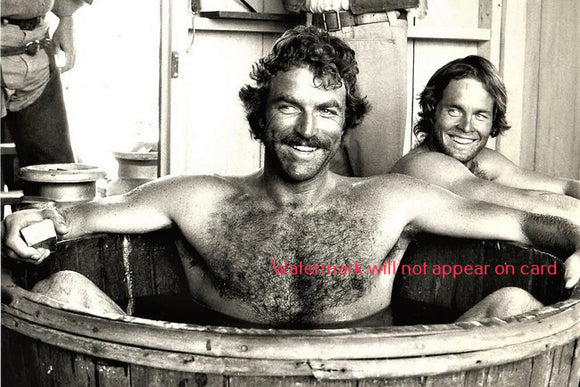 POSTCARD / Tom Selleck + Jeff Osterhage / The Sacketts, 1979