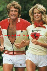 POSTCARD / Farah Fawcett + Lee Majors