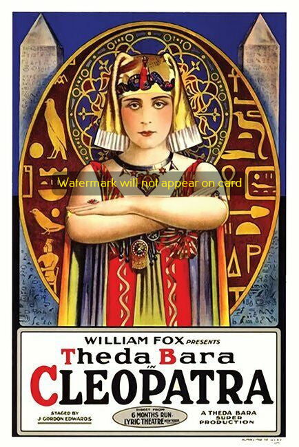 POSTCARD / Theda Bara / Cleopatra, 1917