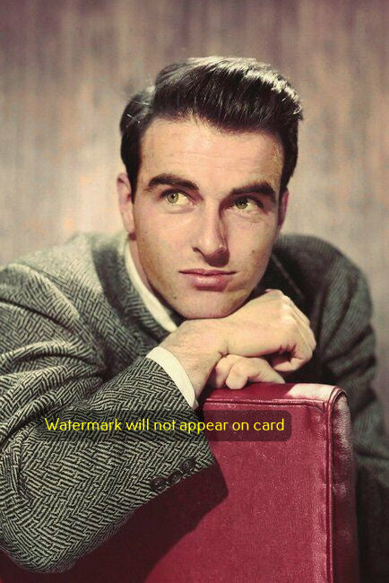 POSTCARD / Montgomery Clift + red chair