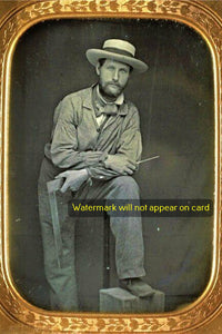 POSTCARD / Carpenter / 19th century