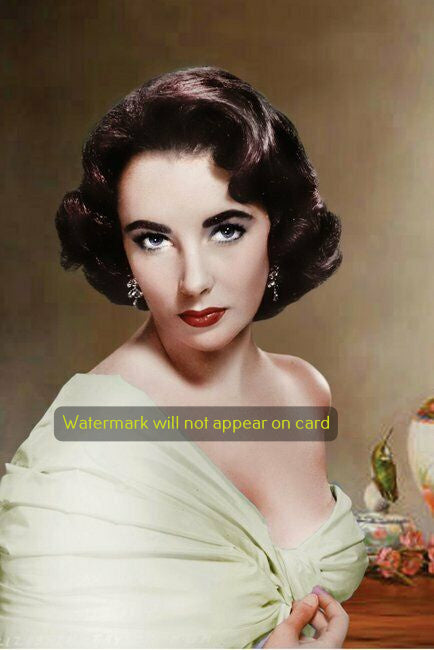 POSTCARD / Elizabeth Taylor with sultry look