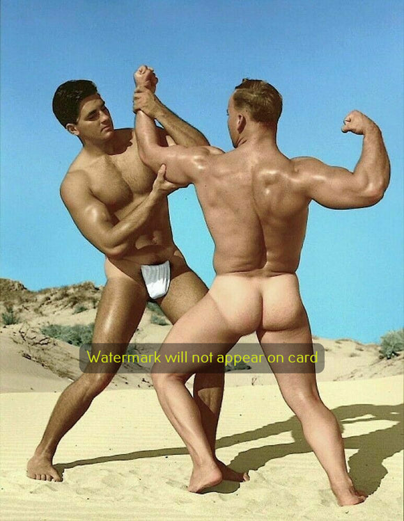 NOTE CARD / Beefcakes in Dunes