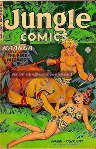 NOTE CARD / Jungle Comics / Kaanga, Jungle Lord, 1952