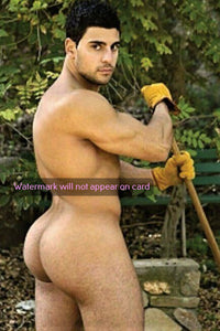 POSTCARD / Renaldo nude gardener