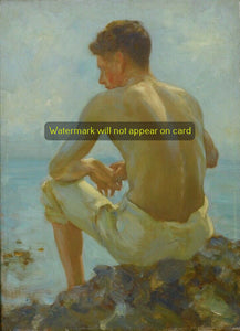 GREETING CARD / TUKE, Henry Scott / Young Sailor