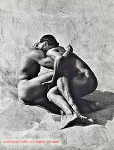 POSTCARD / RITTS, Herb / Tony Ward and Brian in sand 1986