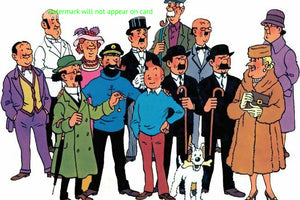 POSTCARD / Tintin and friends / Hergé