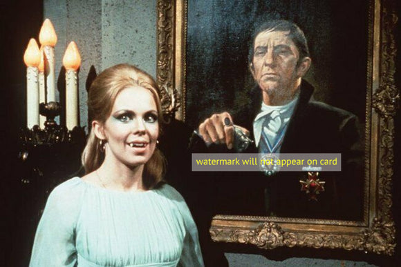 POSTCARD / Soap Opera / Dark Shadows / Angelique with Barnabas picture