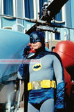 POSTCARD / BATMAN / Adam West / Batman and helicopter