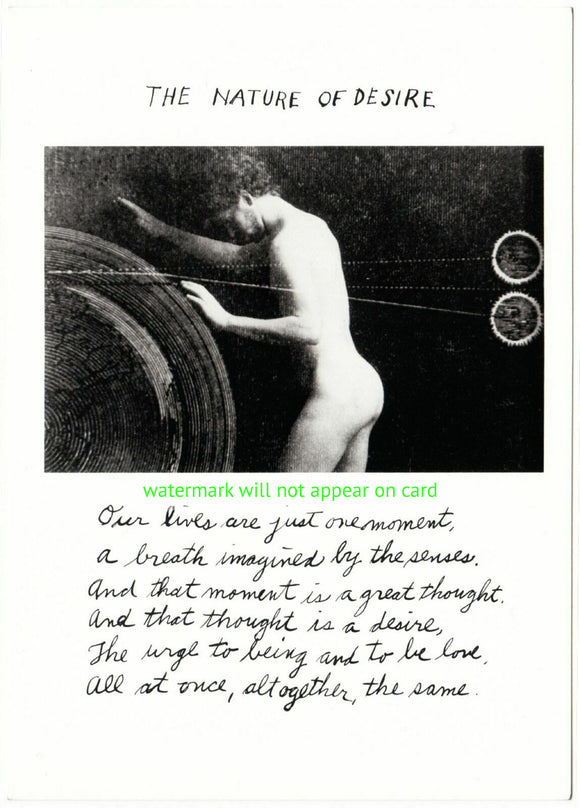 POSTCARD / MICHALS, Duane / Nature of Desire, 1986