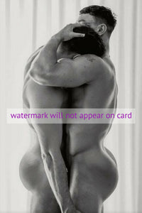 POSTCARD / Matt and Morgan nude embrace