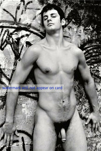 POSTCARD / Vance nude against wall