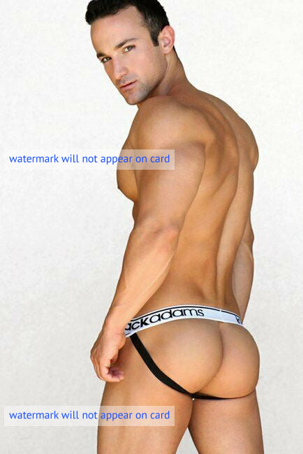 POSTCARD / Jeff nude buttocks in jockstrap