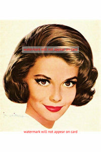 POSTCARD / Natalie Wood / Shampoo Ad, 1963