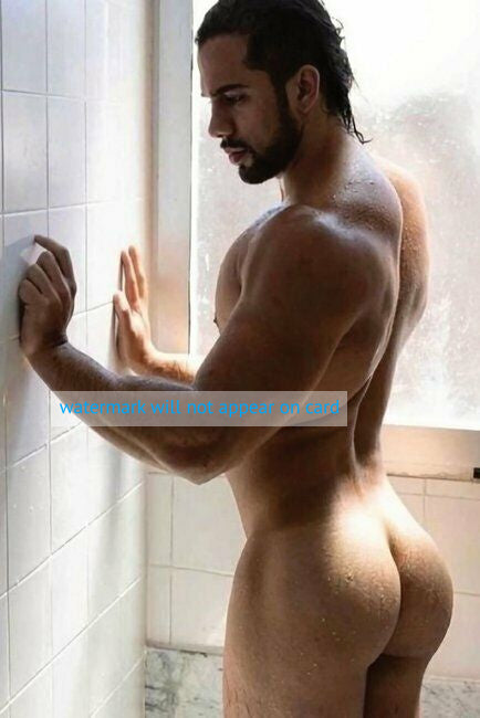 POSTCARD / Carlos nude in shower