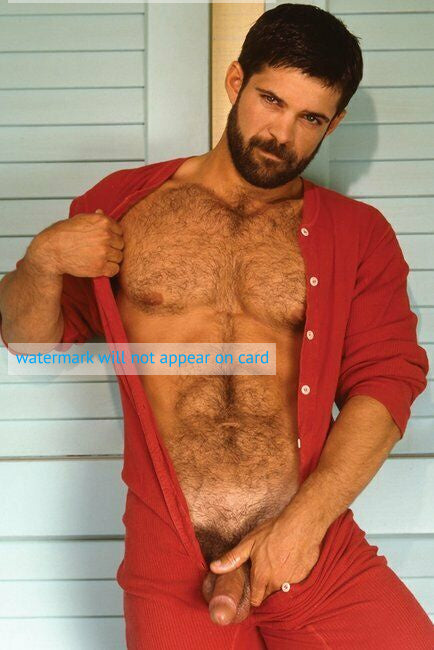 POSTCARD / Tony nude in red long johns