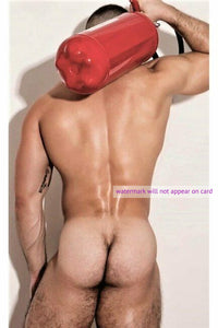 POSTCARD / Lifeguard nude buttocks