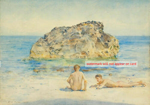 POSTCARD / TUKE Henry Scott / The sunbathers, 1921