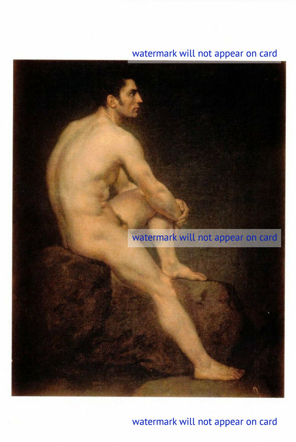 POSTCARD / VAZQUEZ Manuel Ignacio / Male Nude, 1823