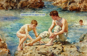 POSTCARD / TUKE Henry Scott / The Bathers, 1922