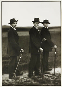 POSTCARD / SANDER August / Peasants on way to a dance, Westerwald, 1914