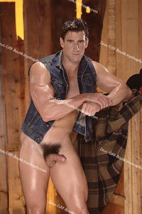 POSTCARD / Keith Warlock nude in denim vest