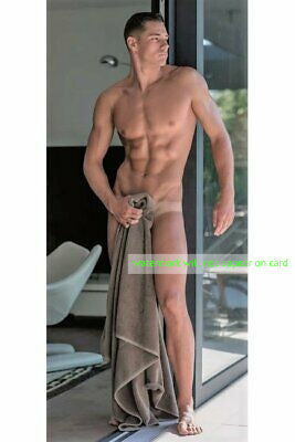 POSTCARD / Damian nude with towel