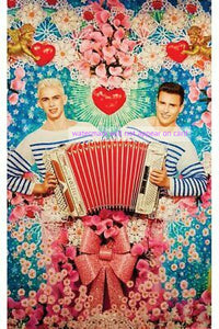 POSTCARD / Pierre & Gilles / Two accordionists