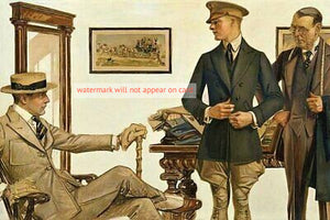 POSTCARD / LEYENDECKER Joseph / Father buying his son a uniform